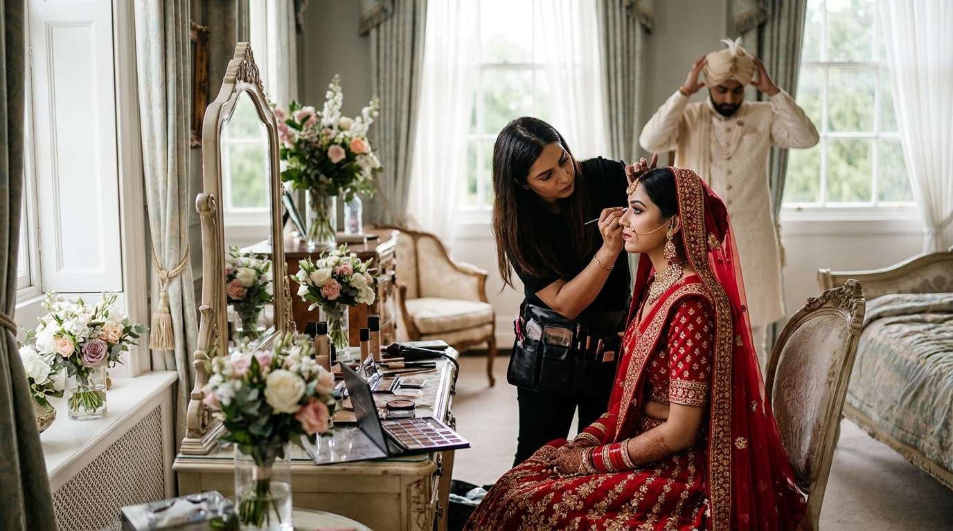 Bridal makeup in NCR