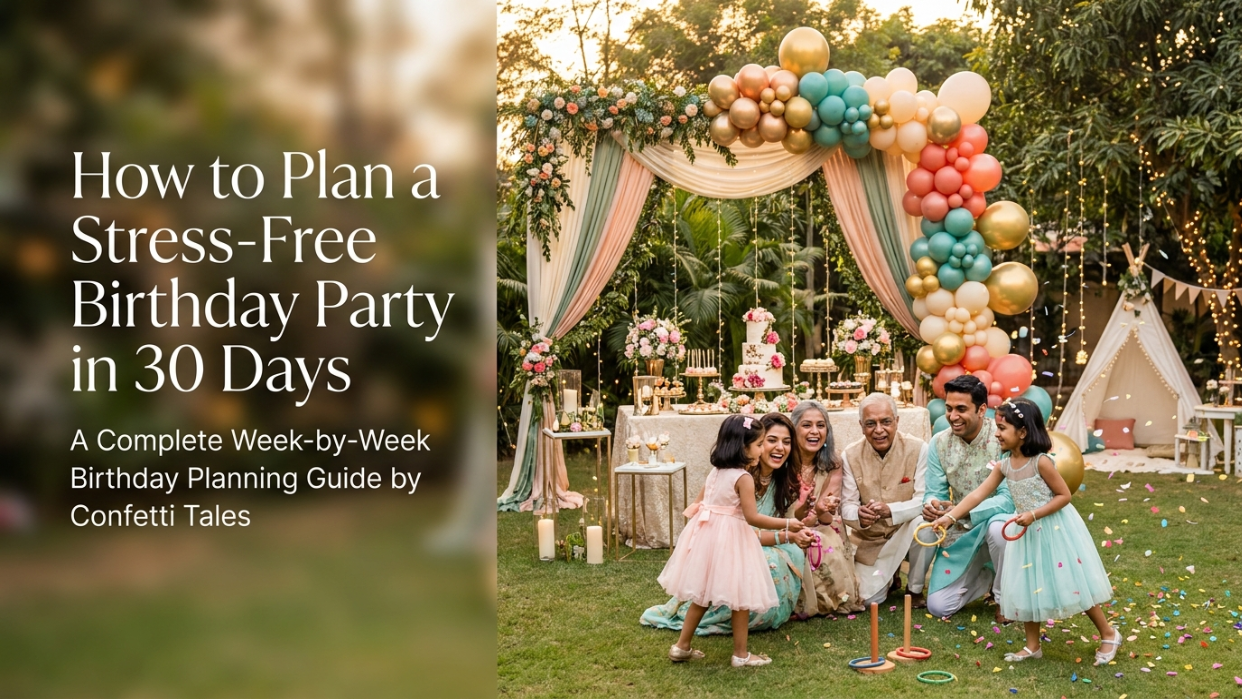 How to Plan a Stress-Free Birthday Party in 30 Days